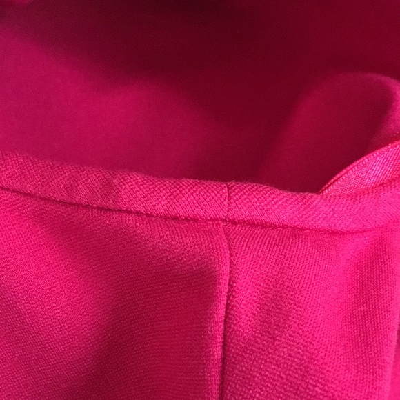 C& T COSTELLO TAGLIAPIETRA NWOT RED ASYMMETRIC SIDE RUCHED DRESS GORGEOUS ON - Picture 6 of 6